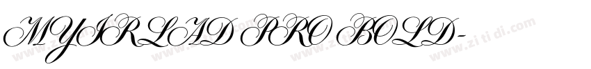 MYIRLAD PRO BOLD字体转换